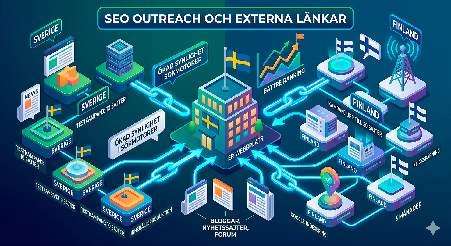 SEO-outreach och externa länkar - Bättre synlighet online